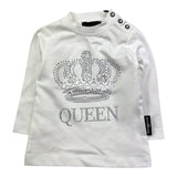 JOHN RICHMOND shirt girocollo tinta unita con stampa Bianco per Neonata RIA25114TS BIANCO JOHN RICHMOND 