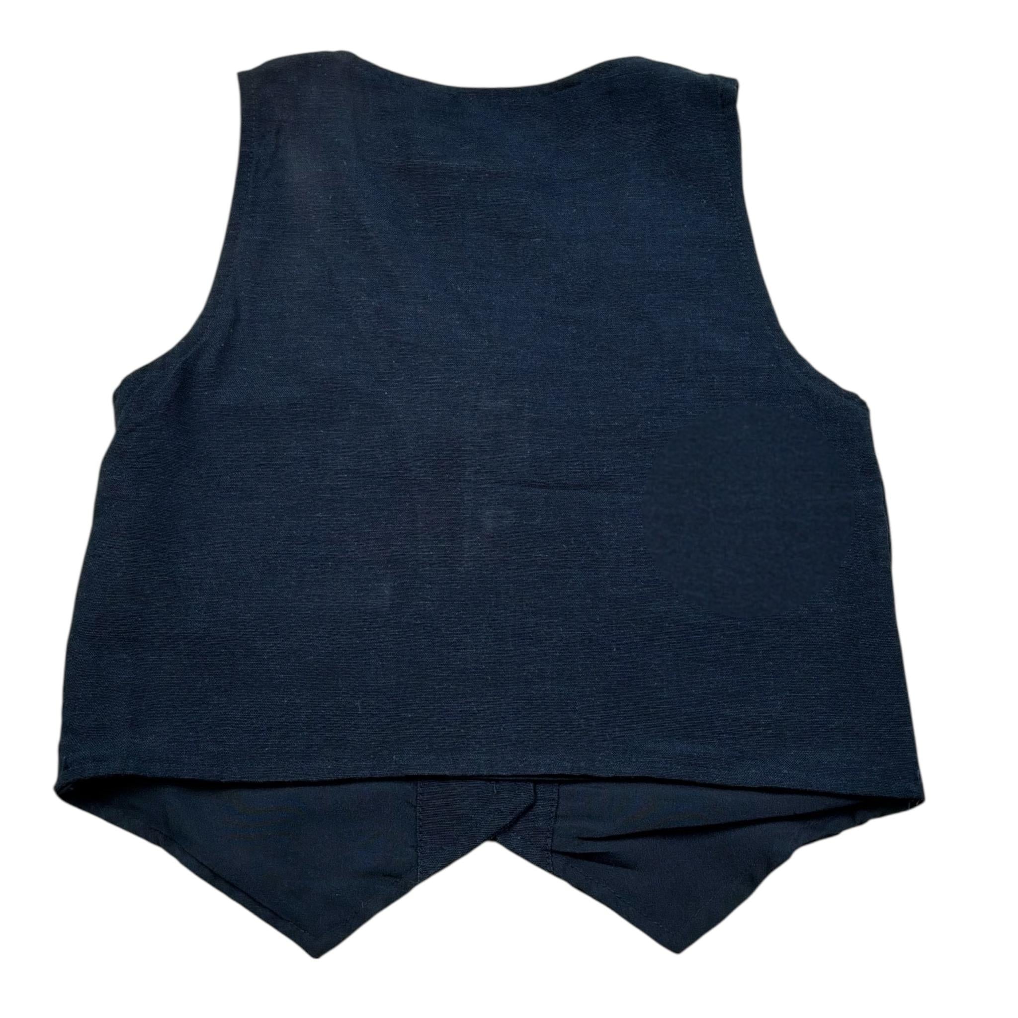 Name.It Gilet tinta unita Blu per Neonato 13200202N BLU NAME.IT 