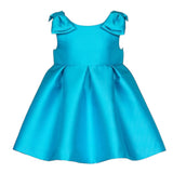 Abel & Lula Abito Tinta Unita Giromanica per Bambina 5020 AZZURRO ABEL & LULA 