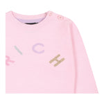 JOHN RICHMOND maglia girocollo tinta unita con stampa Rosa per Neonata RIA24057MA ROSA JOHN RICHMOND 