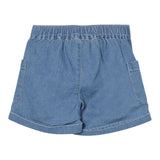 Moschino Short In Denim Tinta Unita con Stampa per Neonata MUQ019X BLU MOSCHINO 
