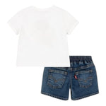 Levi'S Completo 2 Pezzi T-Shirt-Pantalone Bicolore per Neonato 6EH013 BIANCO/BLU LEVI'S 