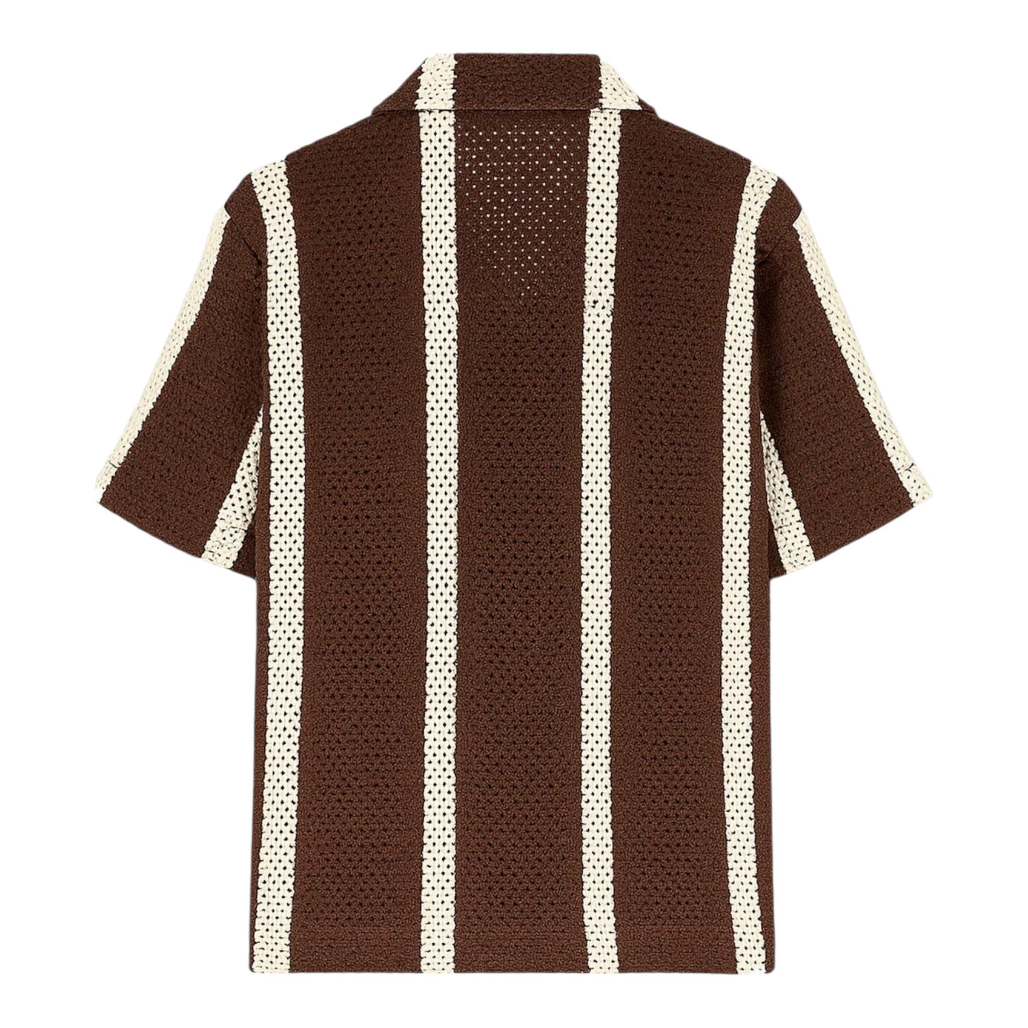 I'M Brian Camicia Mezza Manica Traforata per Bambino CA3280J MARRONE I'M BRIAN 