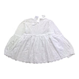 Met Abito Traforato Tinta Unita per Bambina ME365 BIANCO MET 