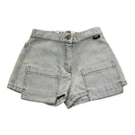 Aspesi Short In Denim Tinta Unita con Elastico In Vita per Bambina S25018PSJ0042 AZZURRO ASPESI 