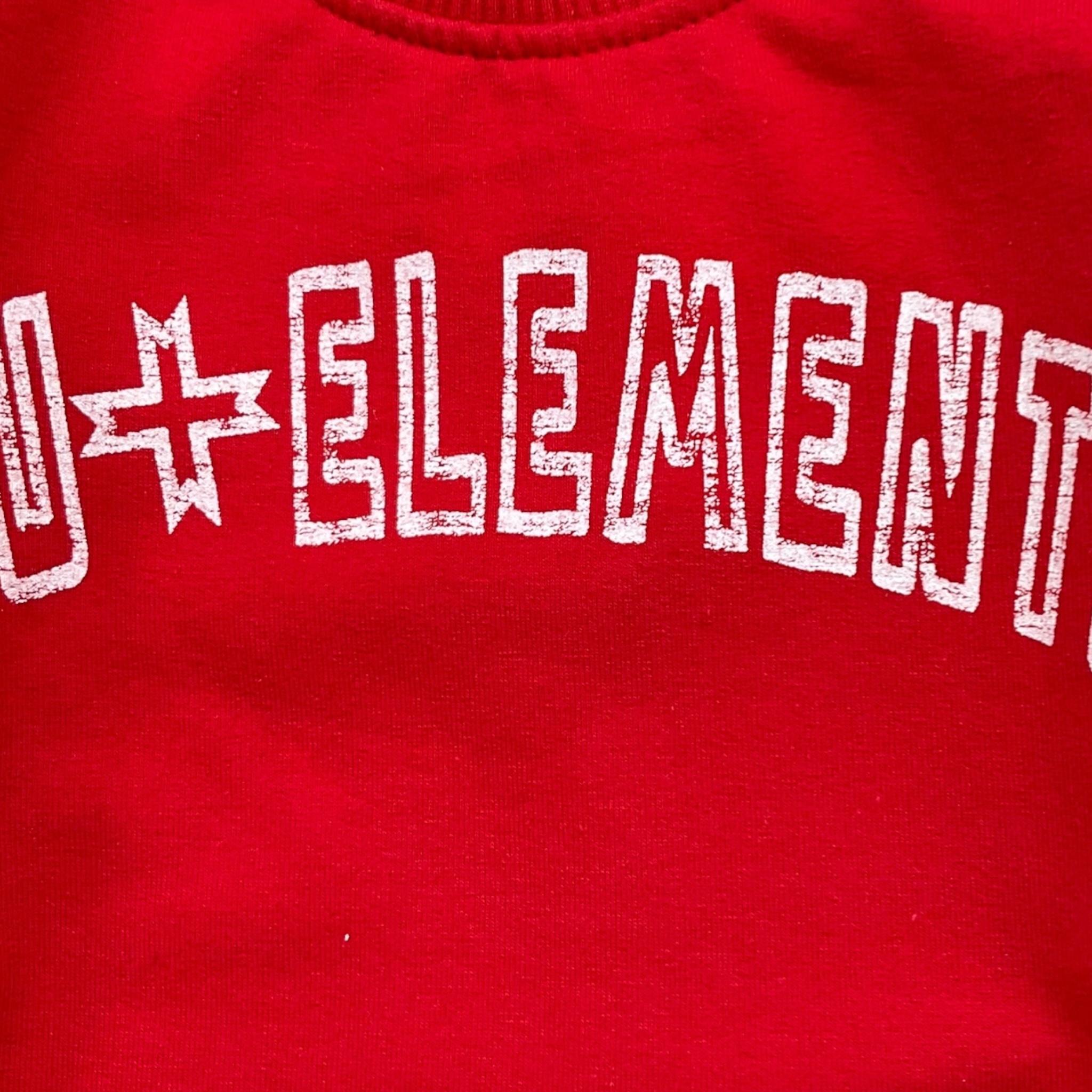 ZU+ELEMENTS felpa girocollo tinta unita con stampa Rosso per Neonato ZU2822 ROSSO ZU+ELEMENTS 