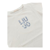 Liu Jo T-Shirt Girocollo Tinta Unita con Brillantini per Neonata KA5094X BIANCO LIU JO 
