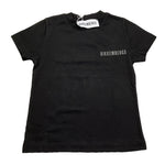 Bikkembergs T-Shirt Girocollo Tinta Unita con Logo per Bambino BK1602X NERO BiKKEMBERGS 