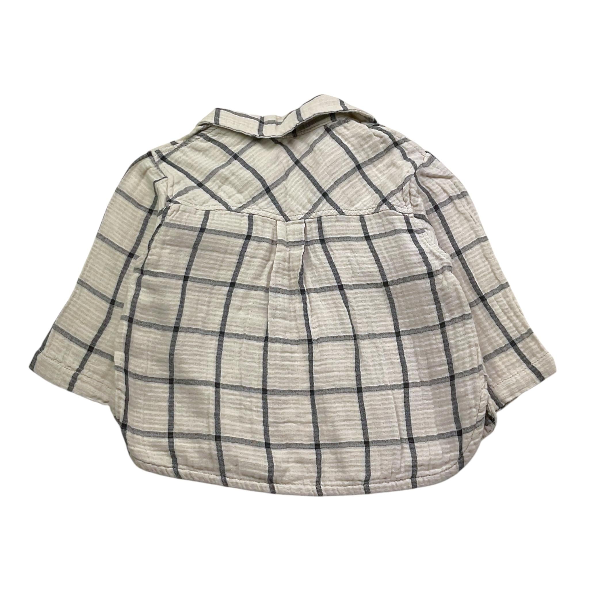 PLAY UP camicia tinta unita con fantasia a quadri Beige per Bambino PA011AP11251J BEIGE PLAY UP 