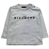 John Richmond Shirt Girocollo Tinta Unita con Logo per Neonato RIP26009TS GRIGIO JOHN RICHMOND 