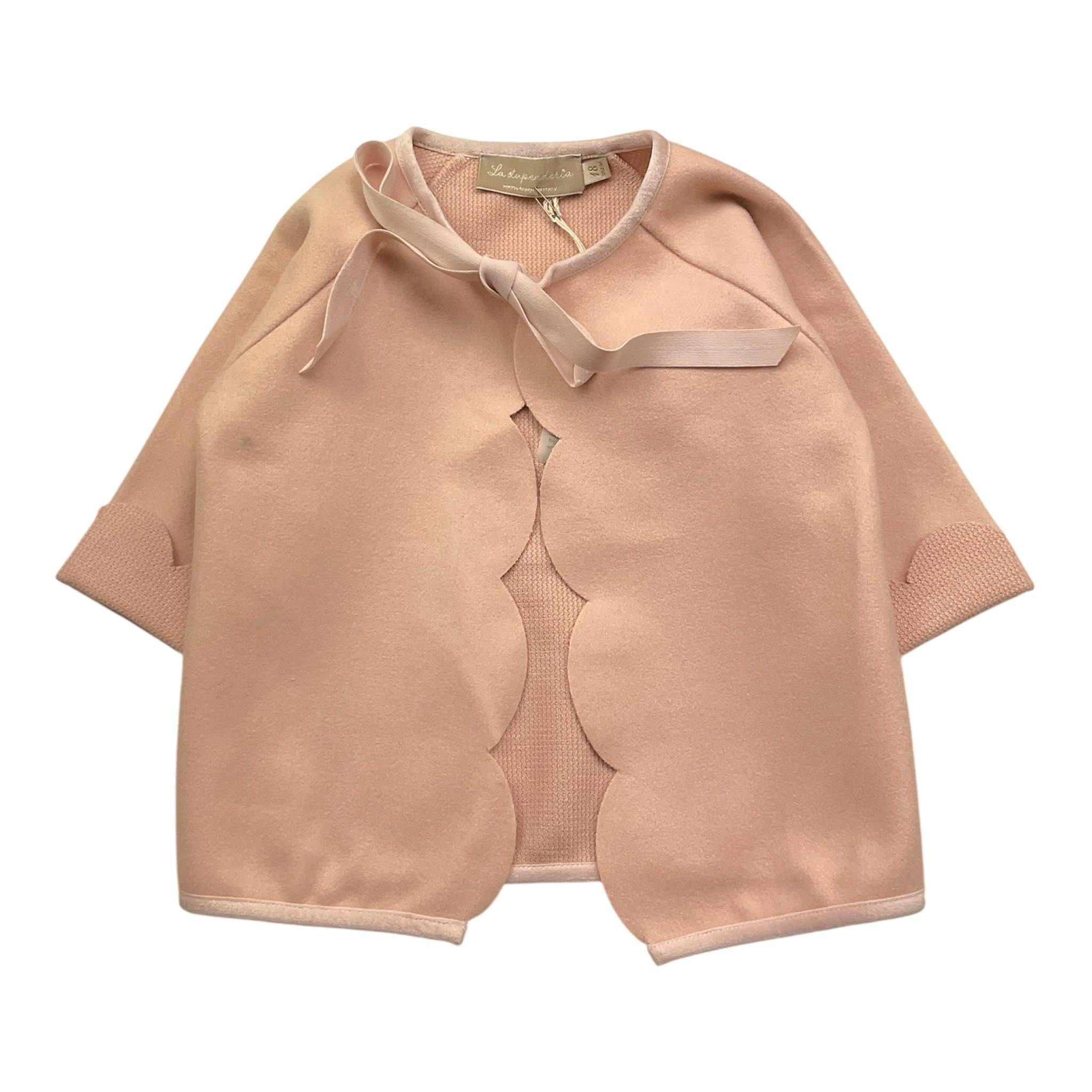 LA STUPENDERIA giacca tinta unita asimmetrica Rosa per Neonata TBGC04 ROSA LA STUPENDERIA 