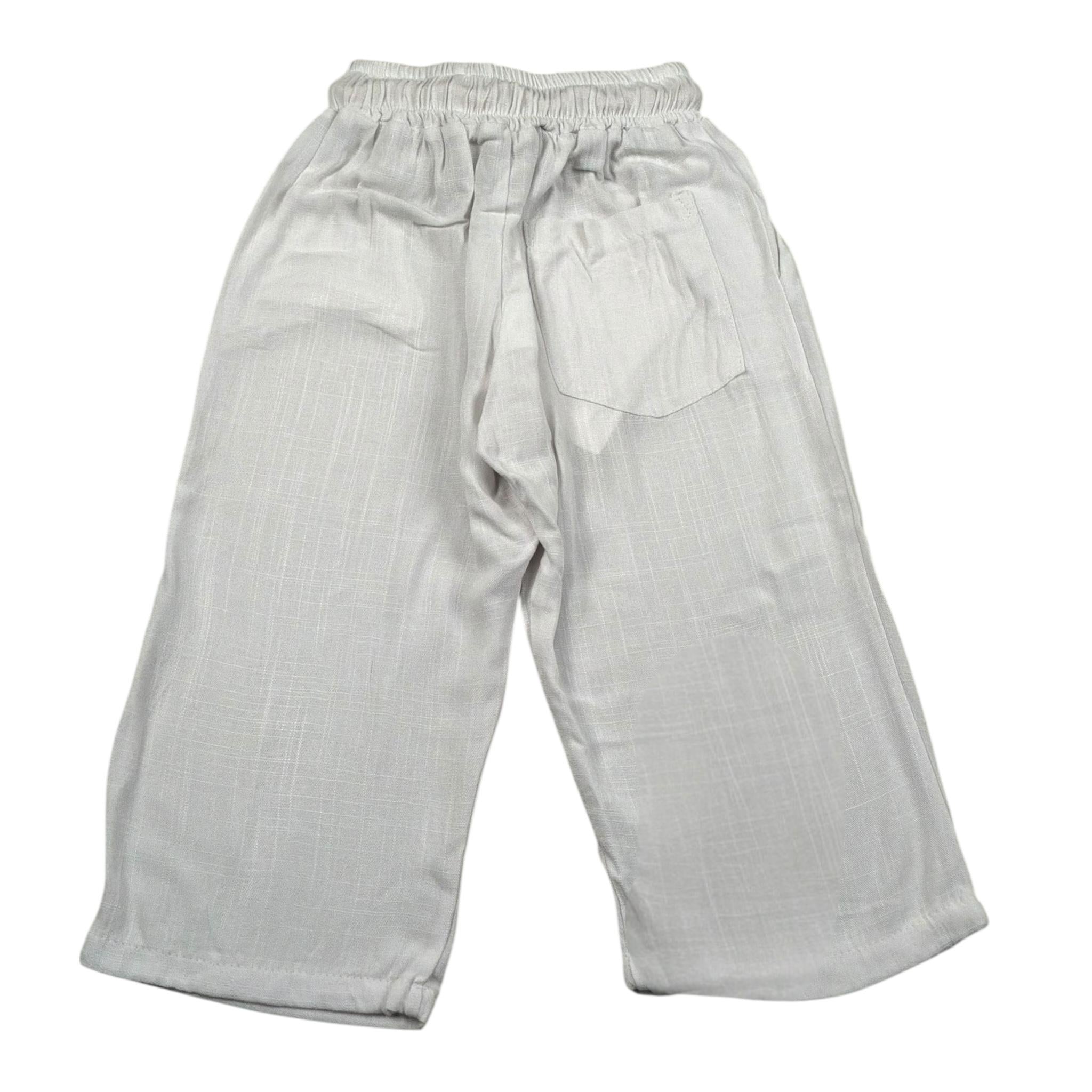 Louis Dieudonne' Pantalone Tinta Unita con Elastico In Vita per Neonato LDP01N PANNA LOUIS DIEUDONNE' 