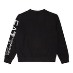 EMPORIO ARMANI felpa tinta unita girocollo con stampa Nero per Bambino 6DBM66 NERO EMPORIO ARMANI 