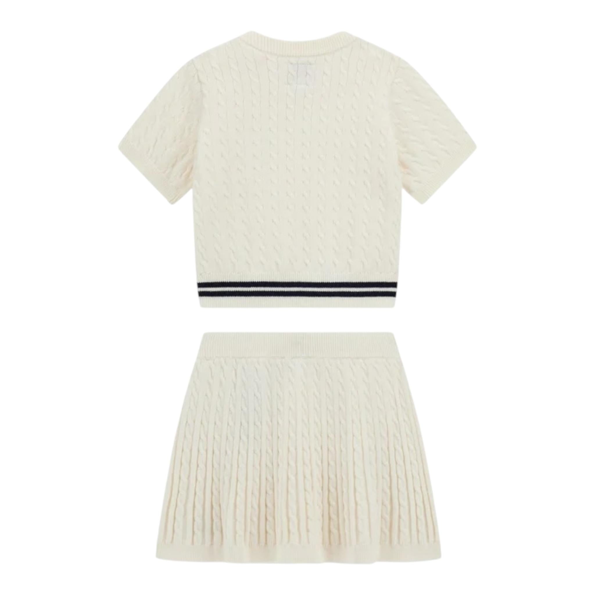 Guess Completo 3 Pezzi Maglia-Gonna-Mutandina per Neonata A5RG13Z37L1 PANNA GUESS 