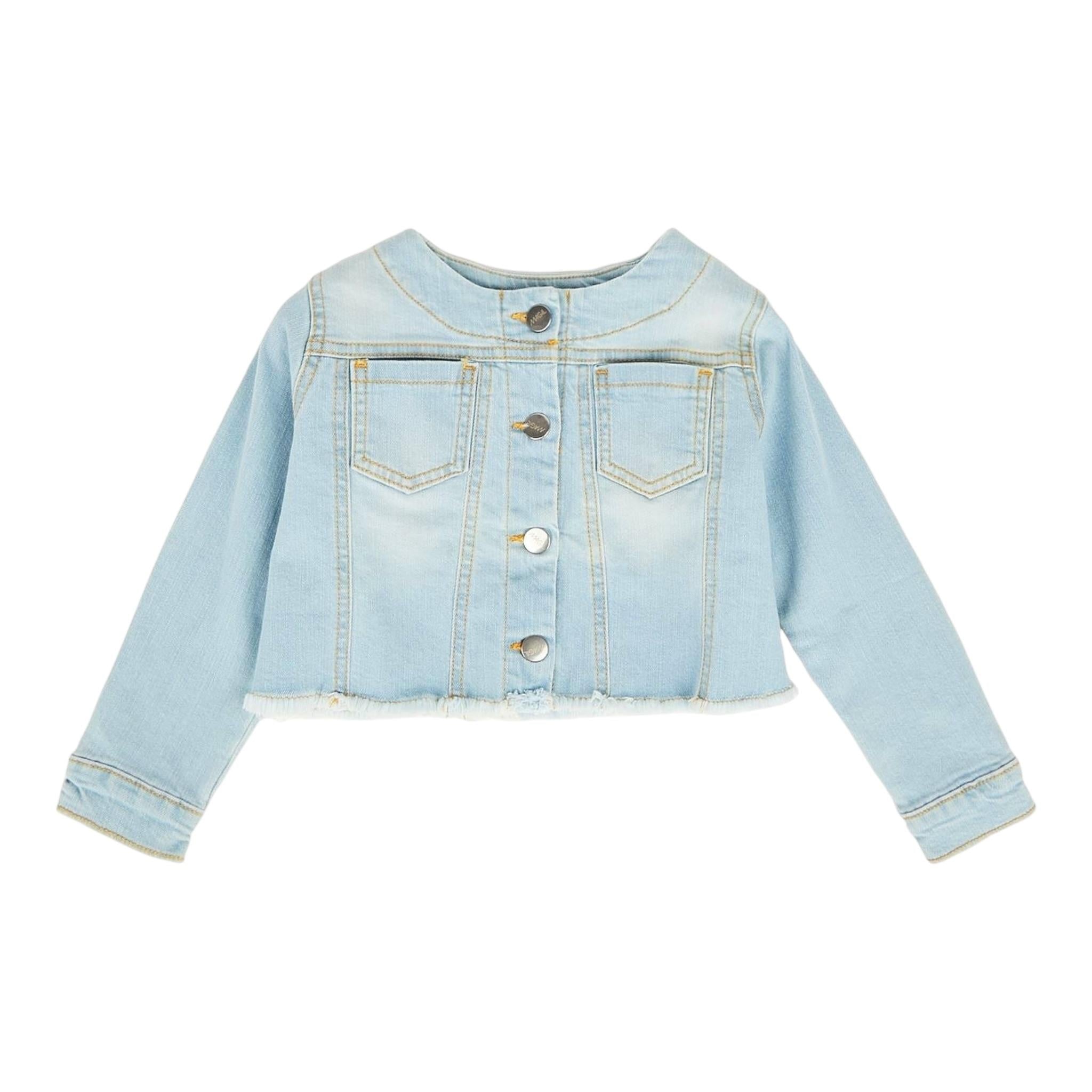 Magil Giubbino Tinta Unita per Bambina FN23088 AZZURRO MAGIL 