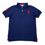 U.S. Polo Assn Polo Mezza Manica Tinta Unita con Logo per Bambino US41597 BLU U.S. POLO ASSN 
