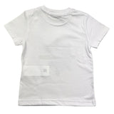 Manuel Ritz T-Shirt Girocollo Tinta Unita Con Stampa In Contrasto Bianco Per Neonato