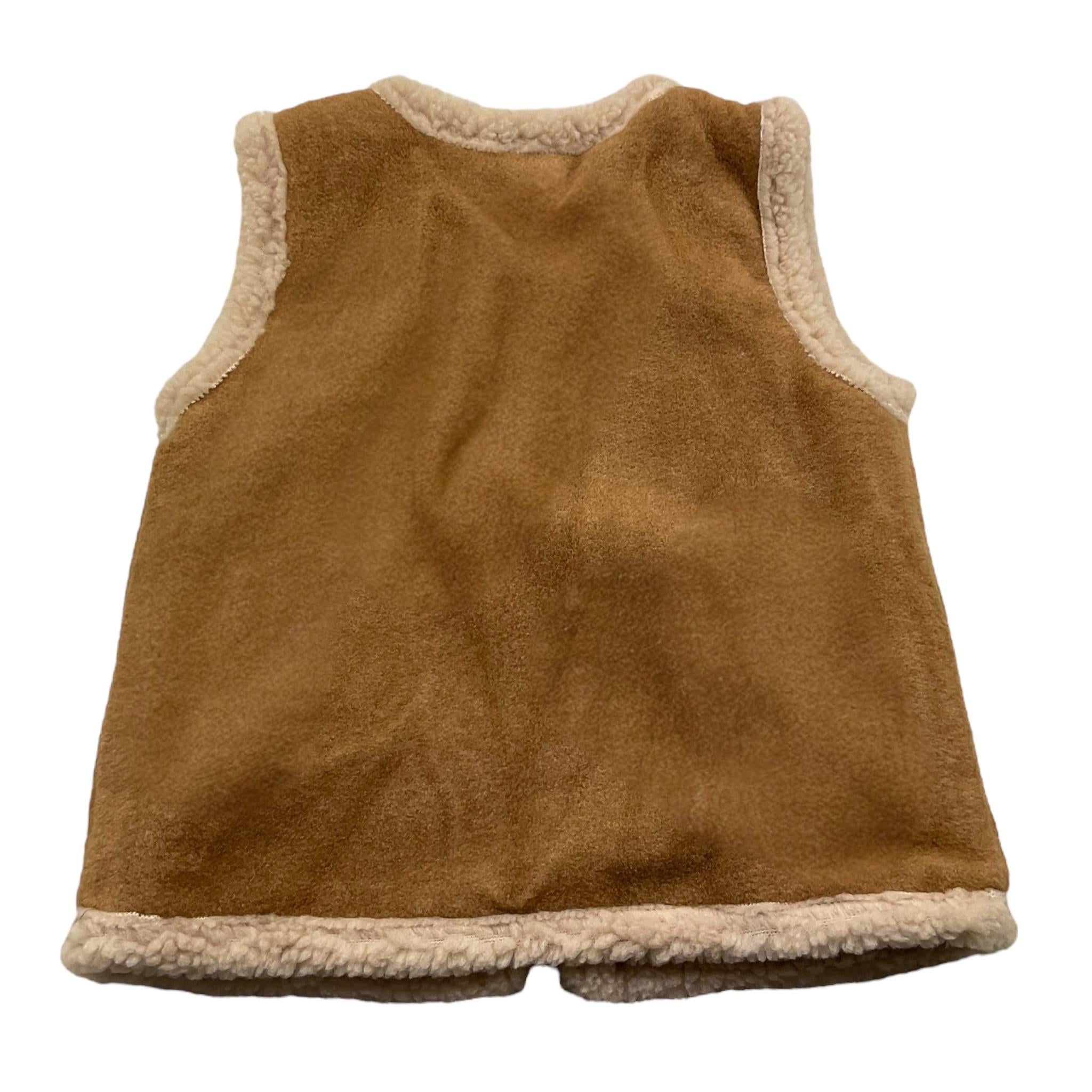 ZHOE & TOBIAH giubbino smanicato tinta unita con pelliccia Cammello per Neonata WWT10X CAMMELLO ZHOE & TOBIAH 