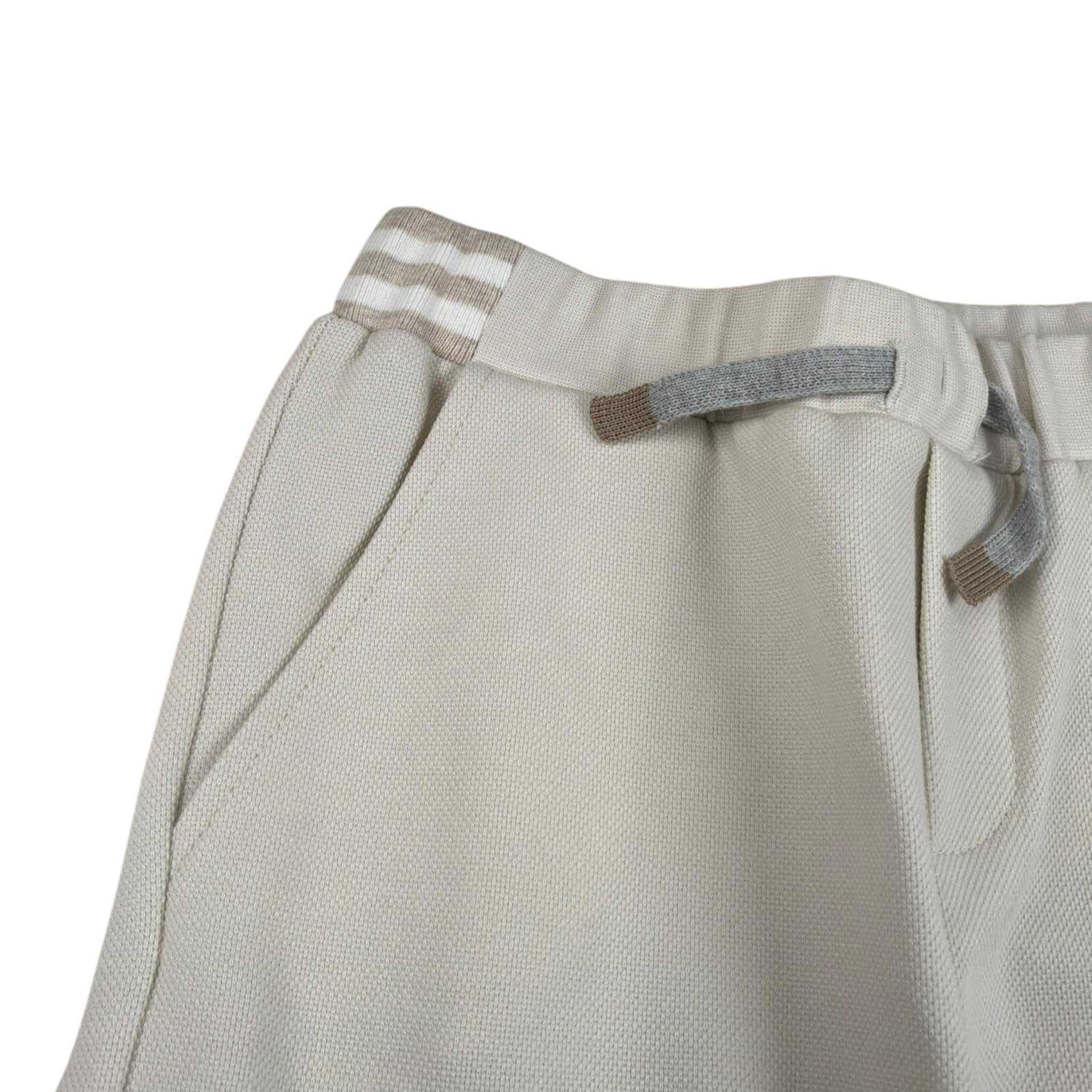 Eleventy Pantalone Tuta Tinta Unita con Elastic In Vita per Bambino EW6P40 PANNA ELEVENTY 