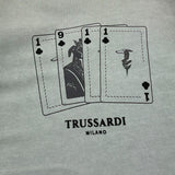 TRUSSARDI shirt girocollo tinta unita con stampa Verde per Bambino TBA25105TS VERDE TRUSSARDI 