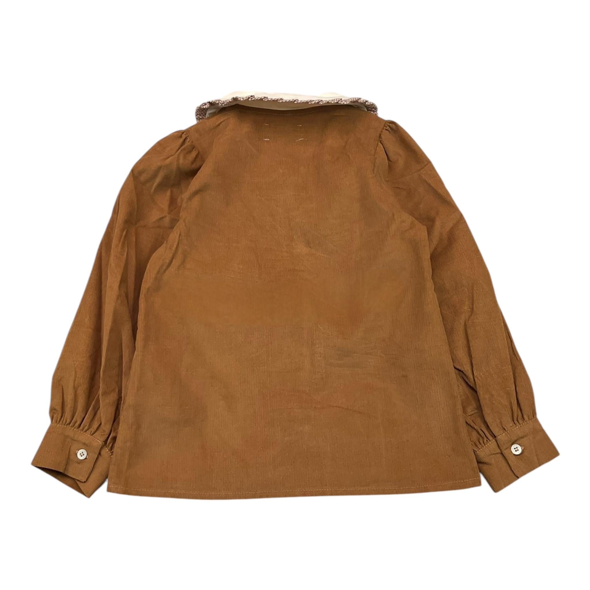SAINT BARTH camicia tinta unita con colletto in contrasto Biscotto per Bambina MAELYS BISCOTTO SAINT BARTH 