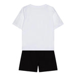 Moschino Completo 2 Pezzi T-Shirt-Bermuda  per Bambino HUG00RX BIANCO/NERO MOSCHINO 