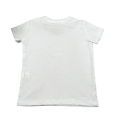 Mousse T-Shirt Girocollo Tinta Unita con Stampa per Bambino DINOBEACHX BIANCO MOUSSE 