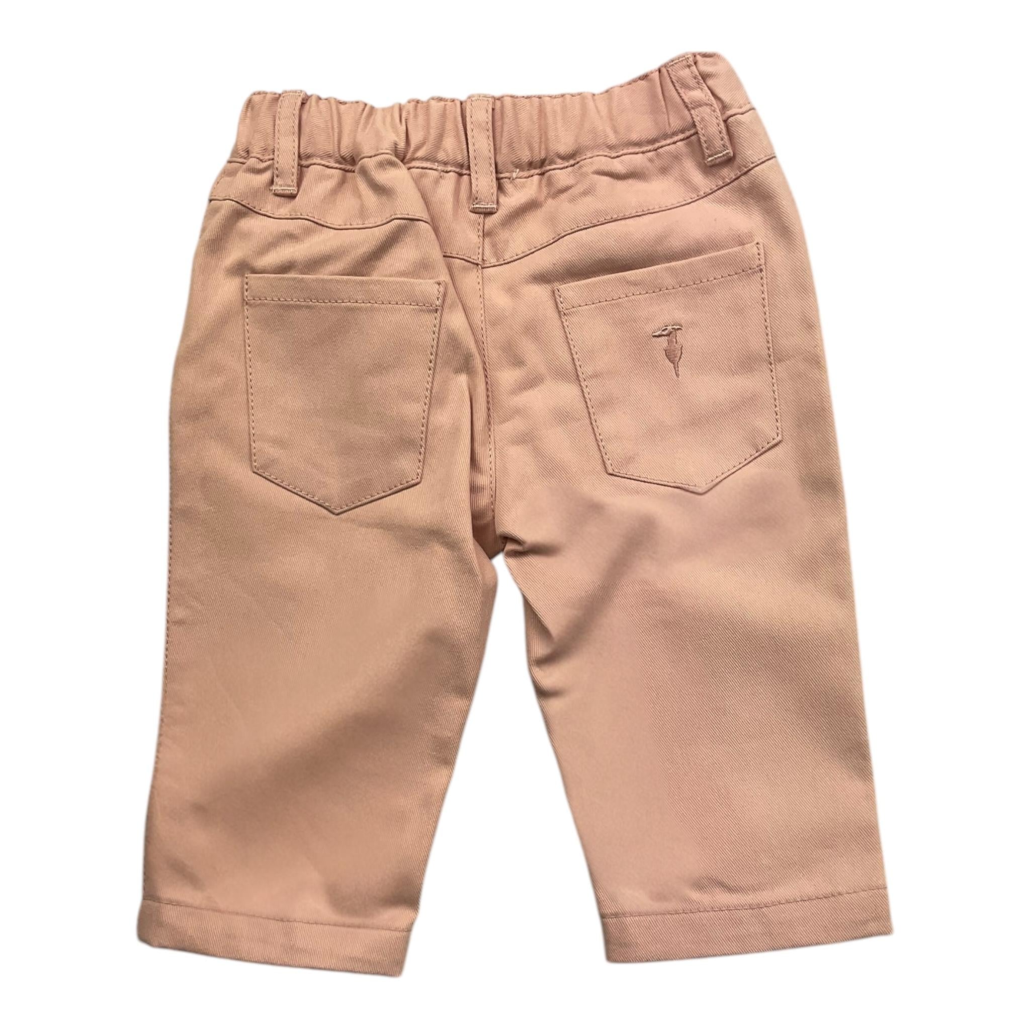 TRUSSARDI pantalone tinta unita con elastico in vita Rosa per Neonata TIA25190PA ROSA TRUSSARDI 