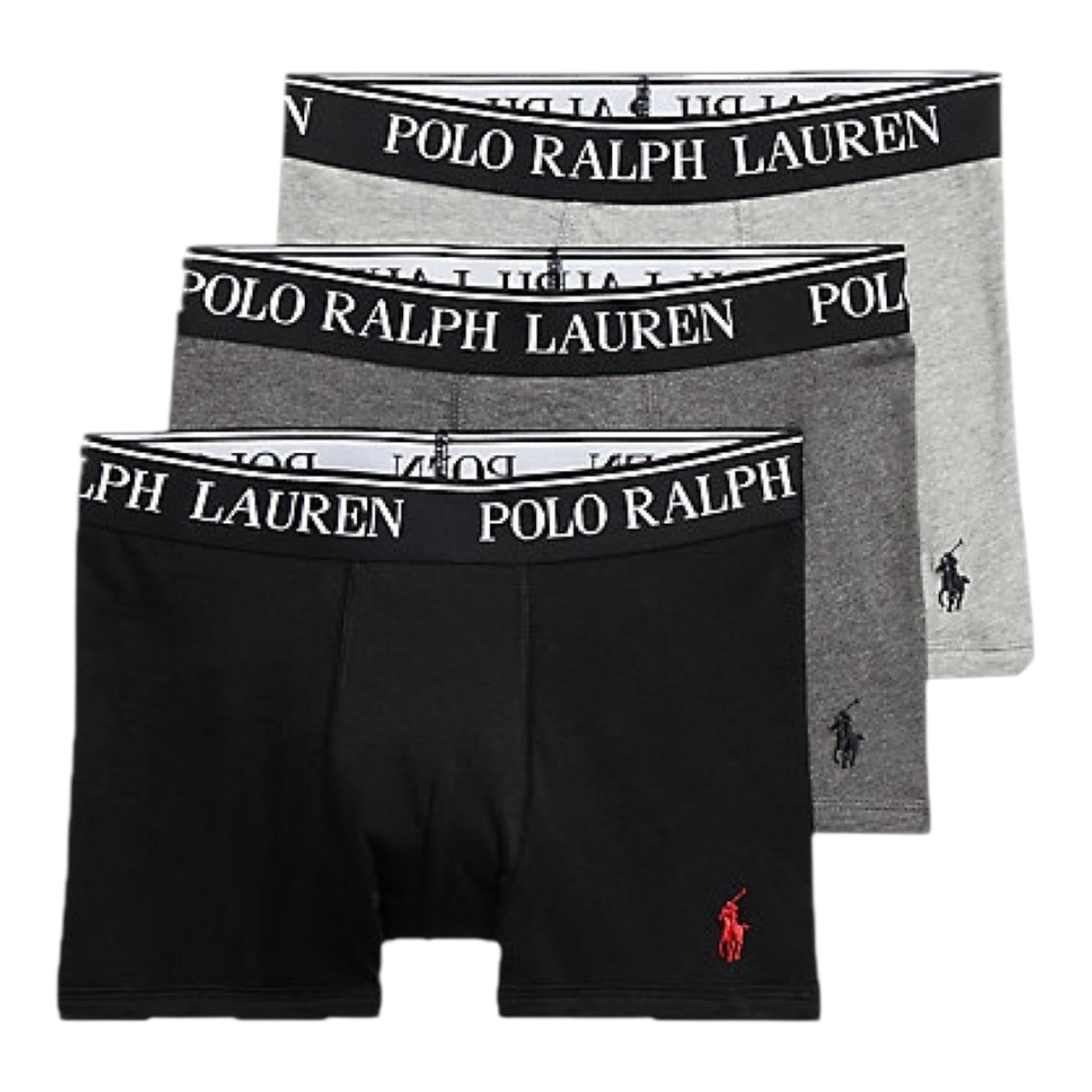 Ralph Lauren Set 3 Boxer Bicolore per Bambino 9P5015 NERO RALPH LAUREN 