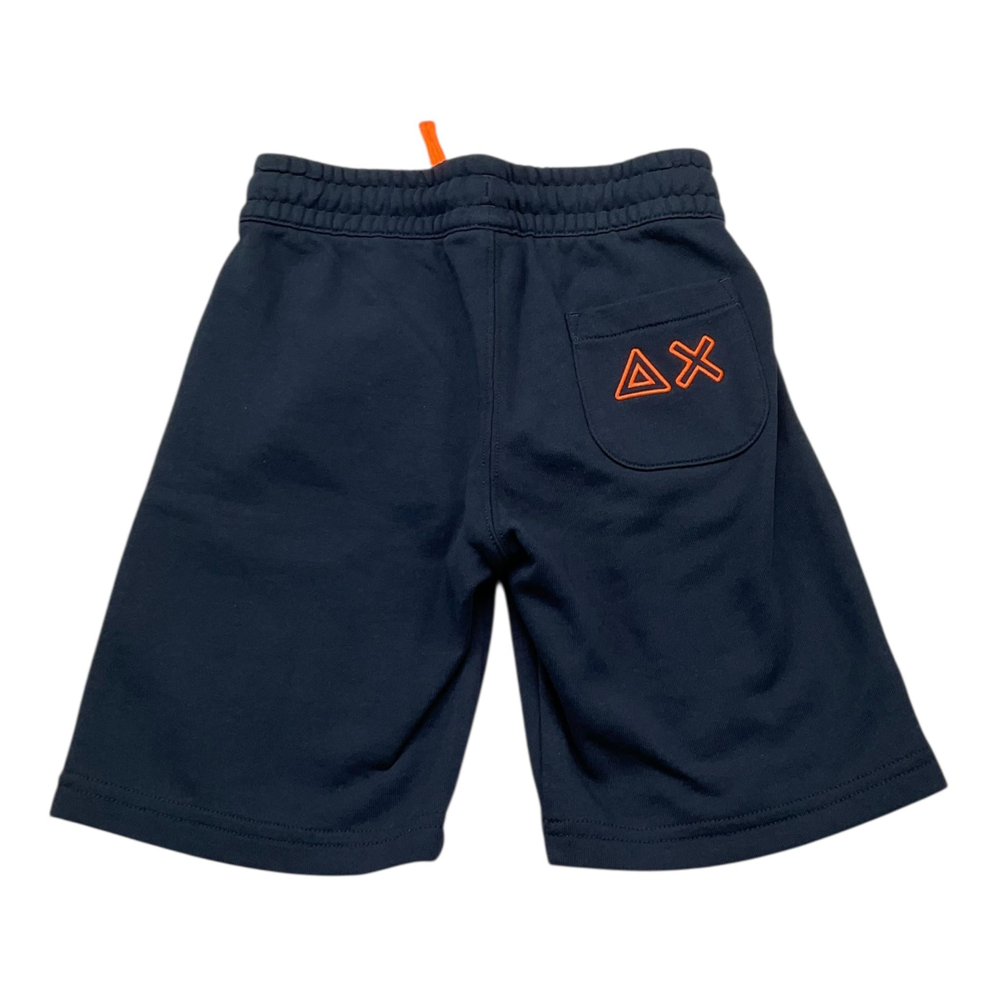 Sun68 Bermuda Tuta Tinta Unita con Logo per Bambino F35340K BLU SUN68 