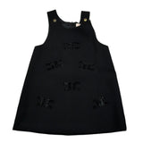 Elisabetta Franchi Abito Tinta Unita con Brillantini per Bambina EGAB190 NERO ELISABETTA FRANCHI 