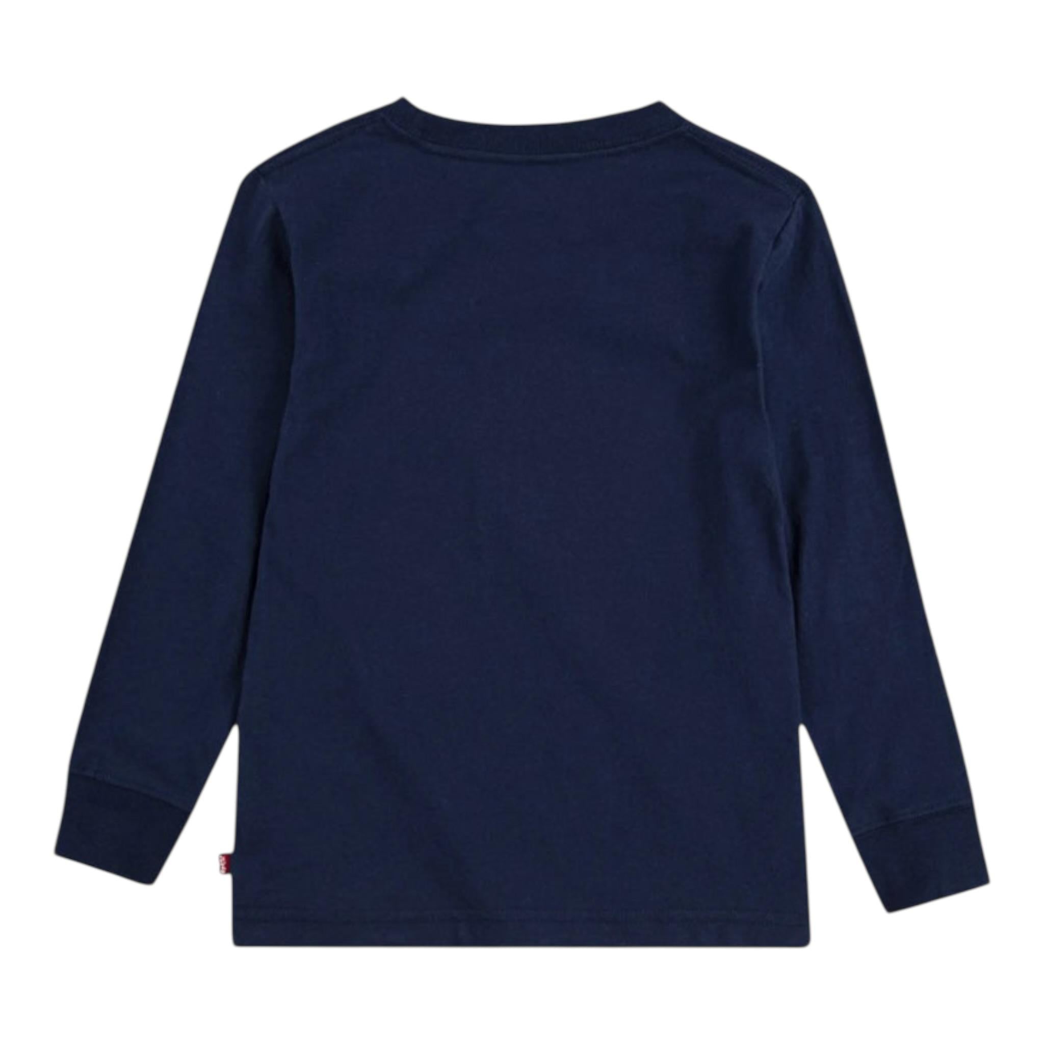 Levi'S Shirt Tinta Unita con Stampa per Neonato 6E8646X BLU LEVI'S 