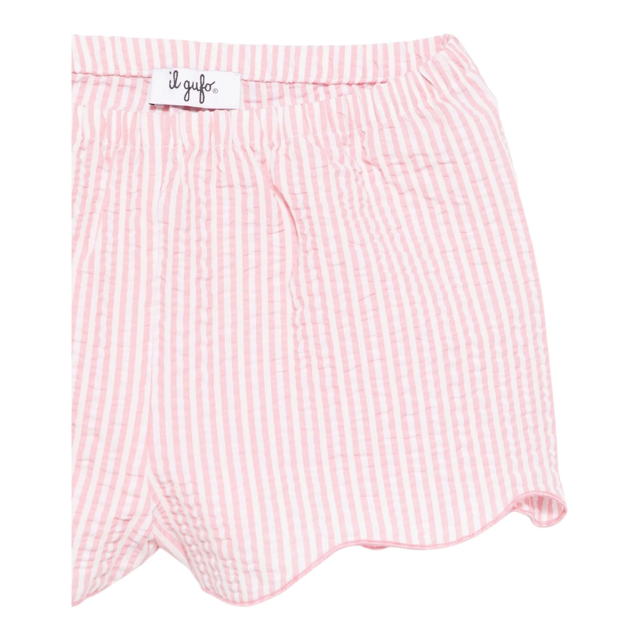 Il Gufo Completo 2 Pezzi T-Shirt-Short per Neonata P25DP386C1080 BIANCO/ROSA IL GUFO 
