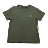 I'M BRIAN t-shirt girocollo tinta unita con logo Verde per Neonato TS3142JX VERDE I'M BRIAN 