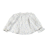 A' La Page Camicia Tinta Unita con Fantasia Fiori per Neonata AL27 BIANCO A' LA PAGE 