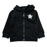 John Richmond Felpa con Zip E Cappuccio Tinta Unita per Neonata RIP26129FE NERO JOHN RICHMOND 