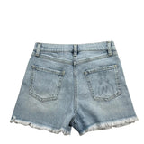 Patrizia Pepe Short In Denim Tinta Unita con Logo per Bambina 7P0377 AZZURRO PATRIZIA PEPE 