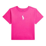 Ralph Lauren T-Shirt Modello Crop Tinta Unita per Bambina 312957340001 FUXIA RALPH LAUREN 