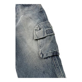 I'M BRIAN bermuda in denim tinta unita con girovita regolabile Azzurro per Neonato SAMJL26 AZZURRO I'M BRIAN 