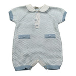 Marlu' Pagliaccetto Mezza Manica Tinta Unita per Neonato EB6115 AZZURRO MARLU' 