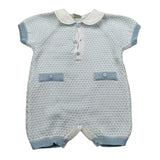 Marlu' Pagliaccetto Mezza Manica Tinta Unita per Neonato EB6115 AZZURRO MARLU' 