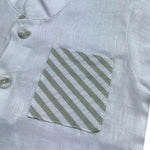Manuel & Frank Camicia Mezza Manica con Taschino per Neonato MF3178I BIANCO MANUEL & FRANK 