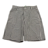 Kenzo Bermuda Tinta Unita Con Fantasia A Scacchi Con Girovita Regolabile Nero Per Bambino