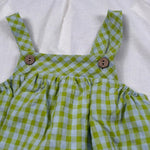 Pangasa Completo 2 Pezzi Camicia-Salopette per Neonato 25858700 BIANCO/VERDE PANGASA 