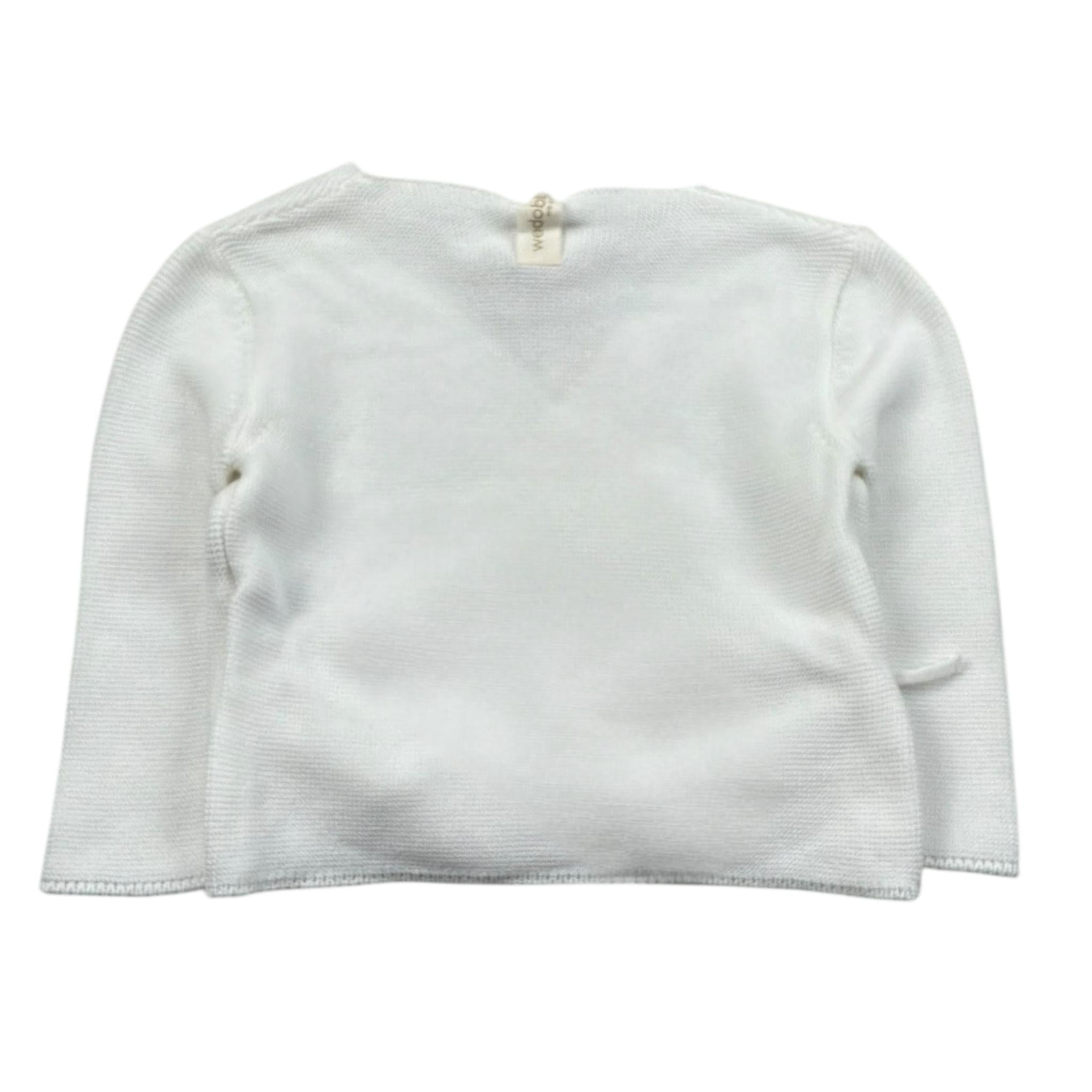 Wedoble Cardigan Tinta Unita per Neonata V2403308A BIANCO WEDOBLE 
