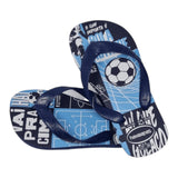 Havaianas Flip-Flops einfarbig mit blauem Muster für Kinder