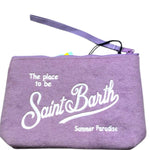 Saint Barth Pochette Tinta Unita con Stampa per Bambina ALI0003 LILLA SAINT BARTH 