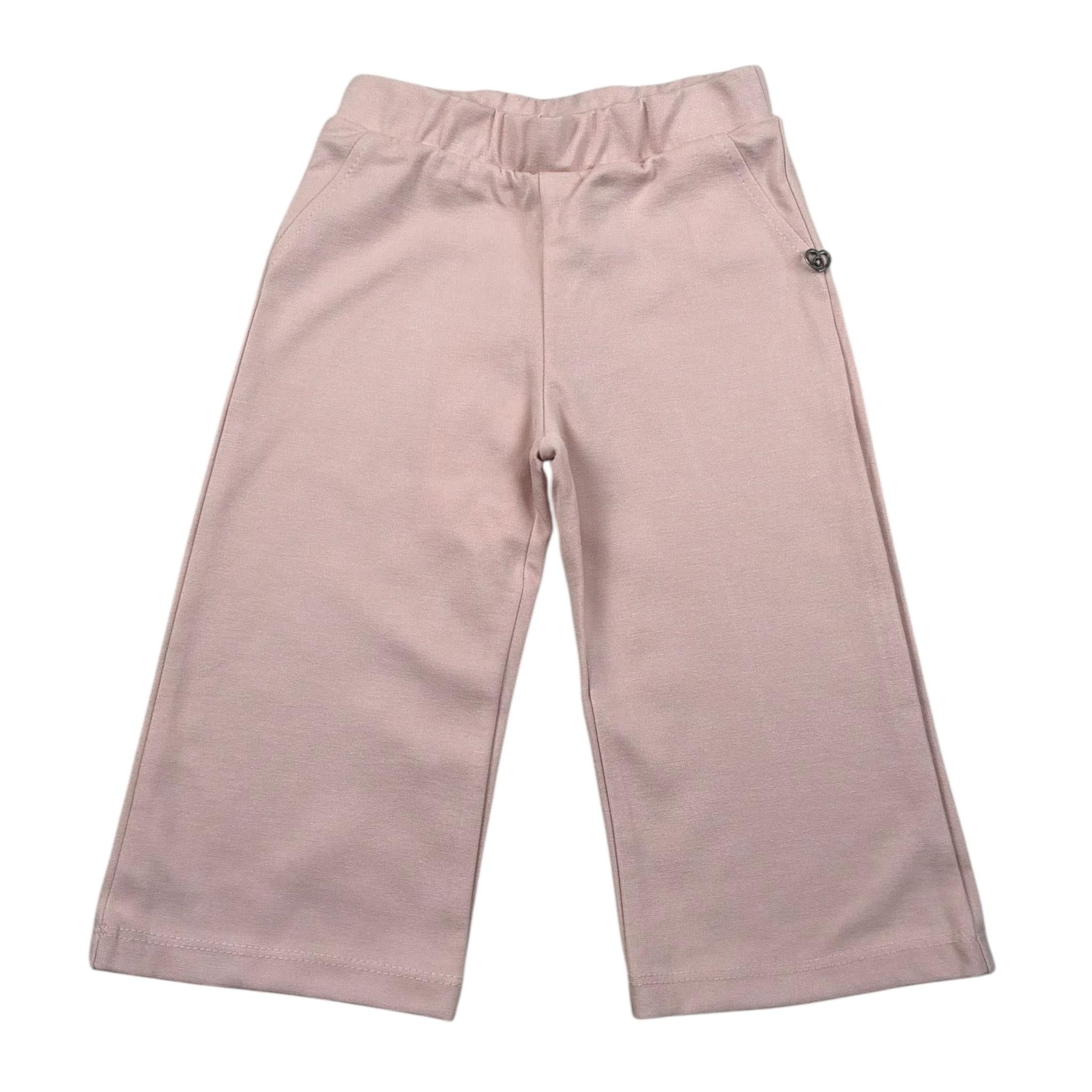 Please Pantalone Tinta Unita con Elastico In Vita per Neonata PE51172G73X ROSA PLEASE 