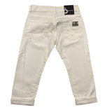 Patriot Jeans Tinta Unita Con Strappi E Girovita Regolabile Bianco Per Bambino