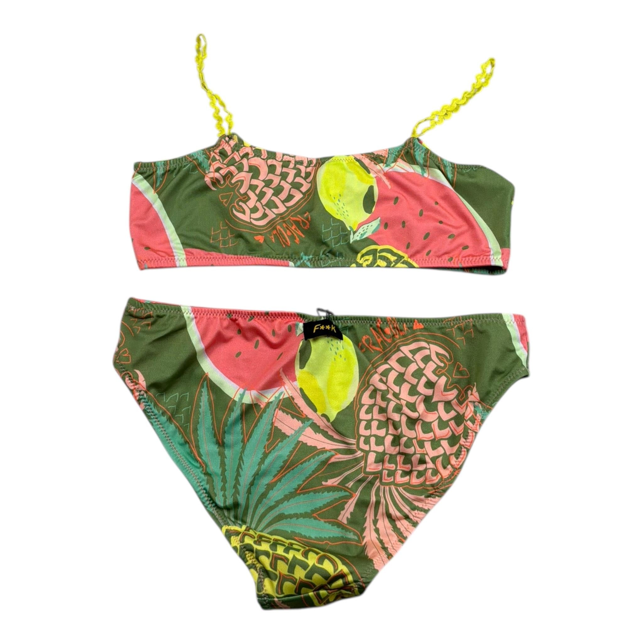 F**K Costume 2 Pezzi Fascia-Mutandina  per Bambina FJ25G1D05UFX21X VERDE F**K 